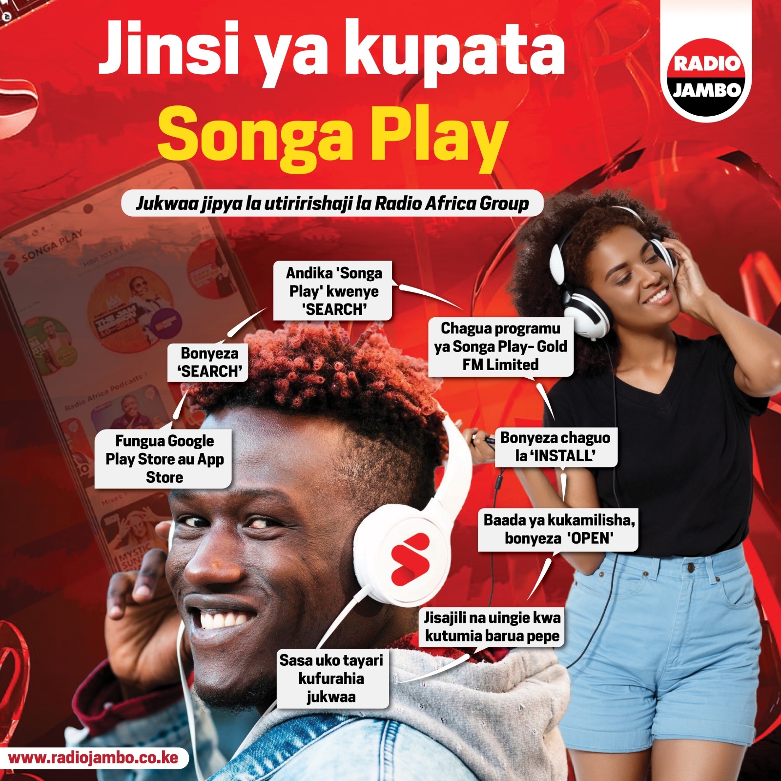 Jinsi Ya Kupata Programu Ya Songa Play