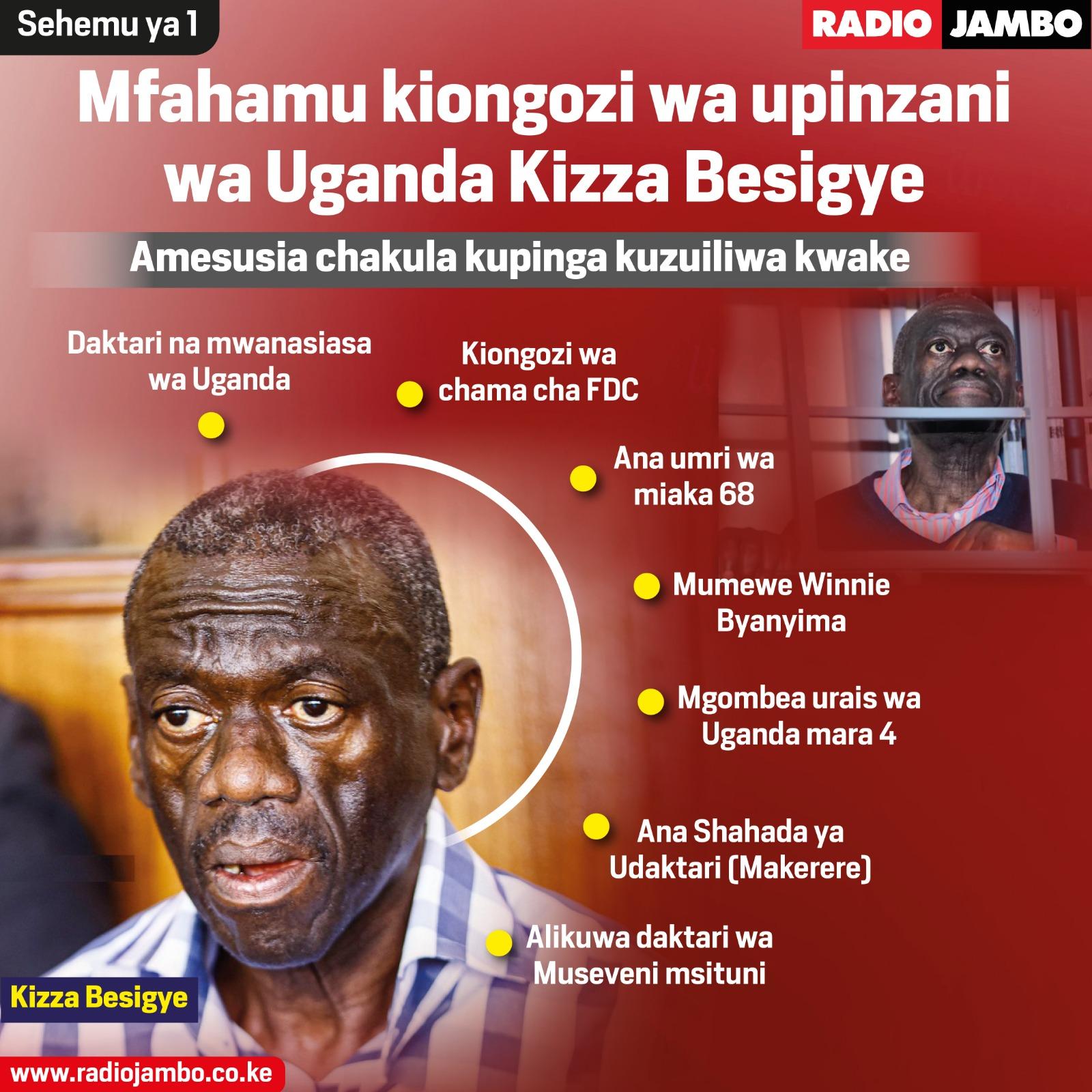 Mfahamu zaidi kiongozi wa upinzani wa Uganda Kizza Besigye