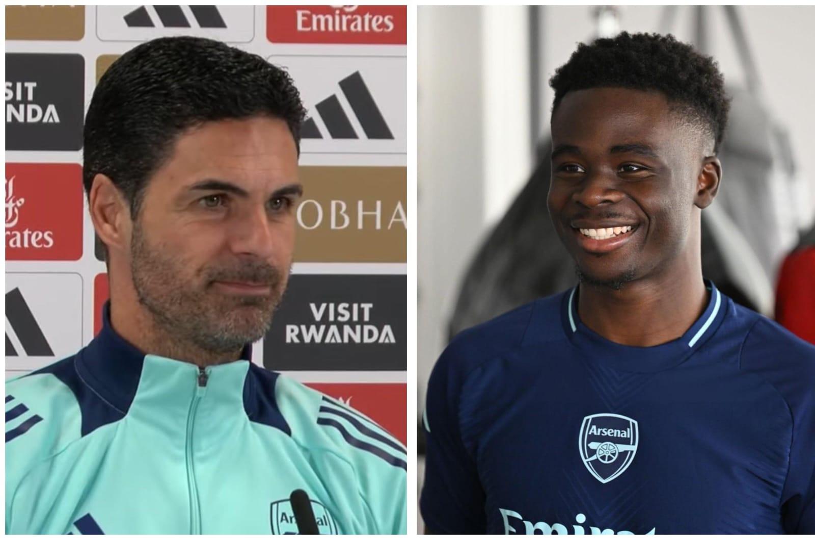 Arteta Ajibu Madai Ya Bukayo Saka Kujeruhiwa Tena Akiwa Katika Safari Ya Kupona